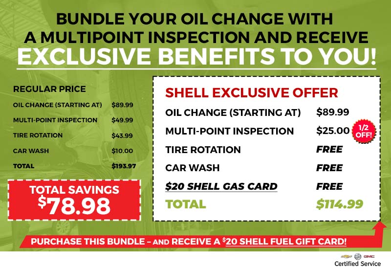 Oil change deals and inspection