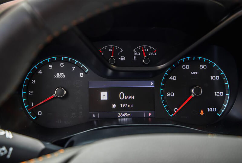 2022 GMC Canyon gauge cluster