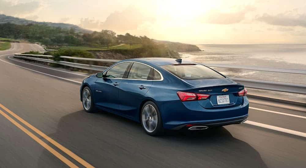 2023 Chevrolet Malibu driving on highway