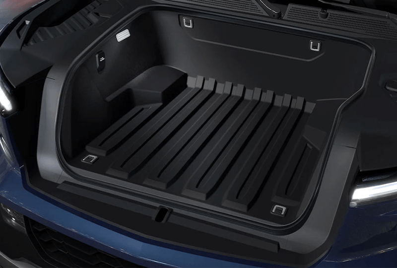 Overhead view of a Blue Chevrolet Covette