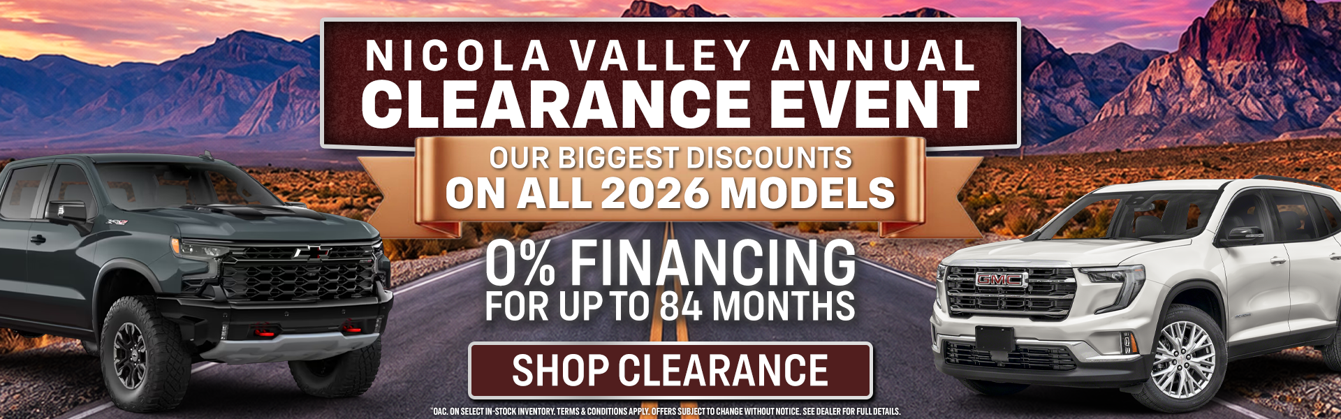 Nicola Valley Clearance Event