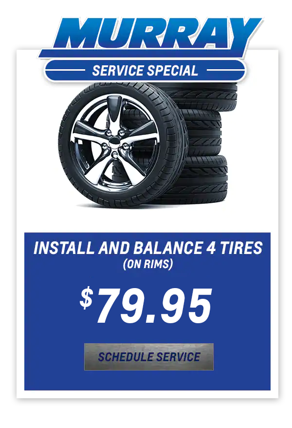 Install and Balance 4 Tires (on Rims) $79.95