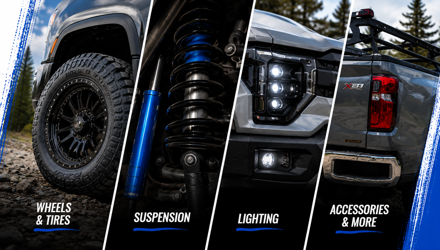 MGM Customs wheels, suspension, lighting and accessories