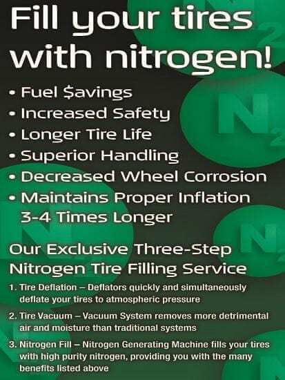 Fill your tires with nitrogen!