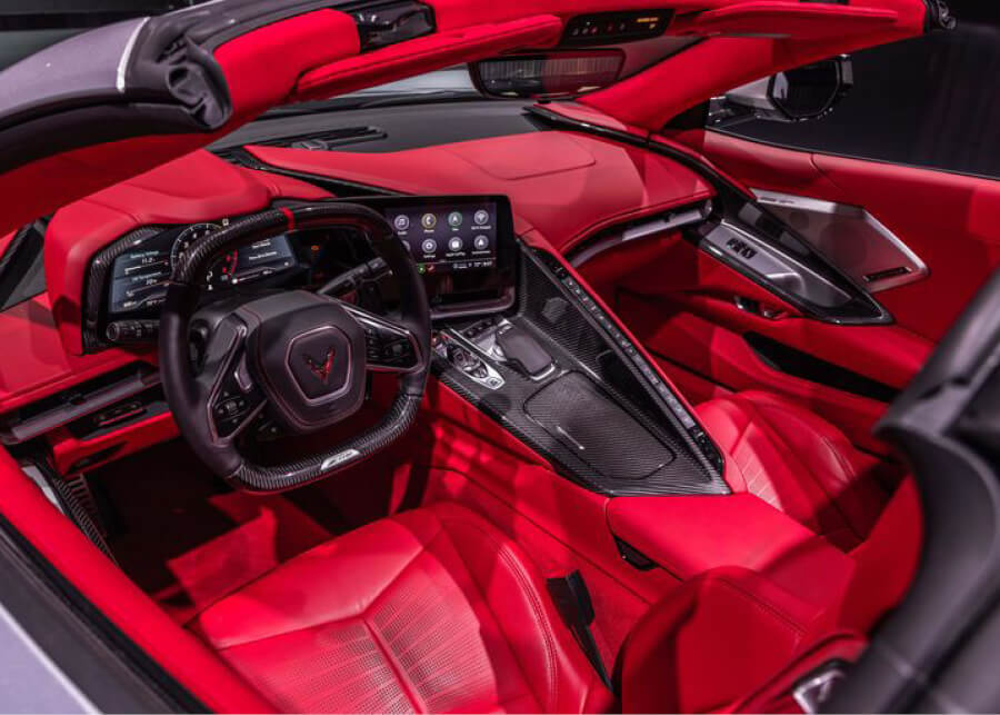 z06 red interior