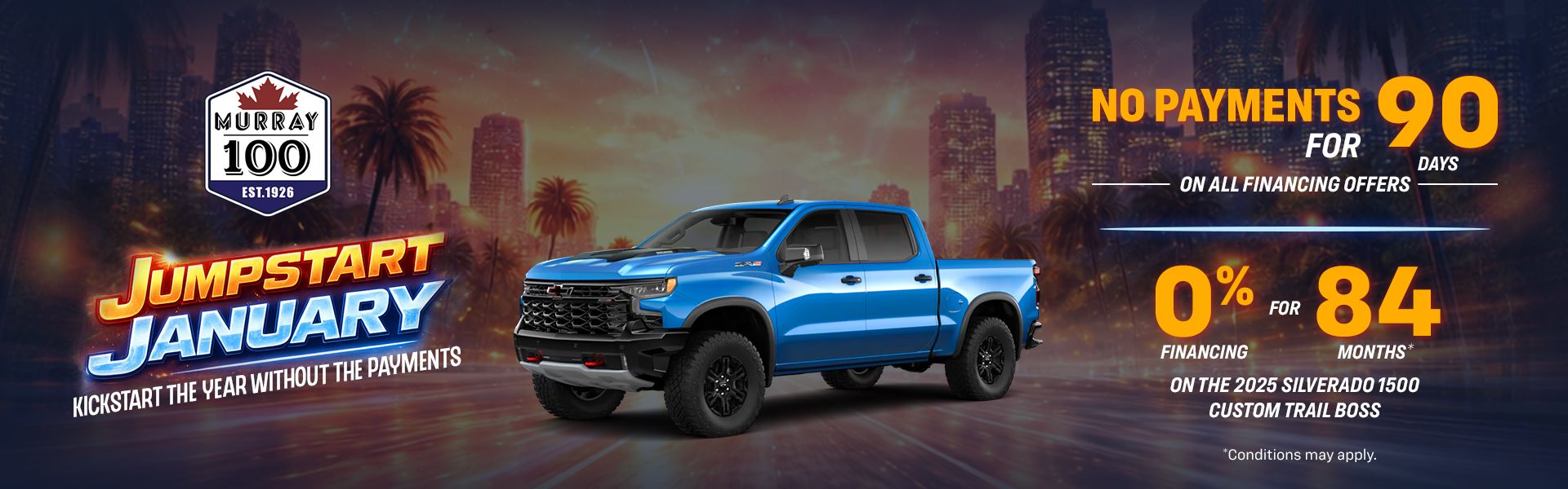 Jumpstart January mobile homepage banner