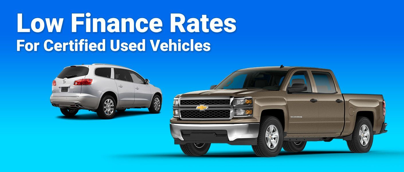 Low Finance Rates for Certified Used Vehicles