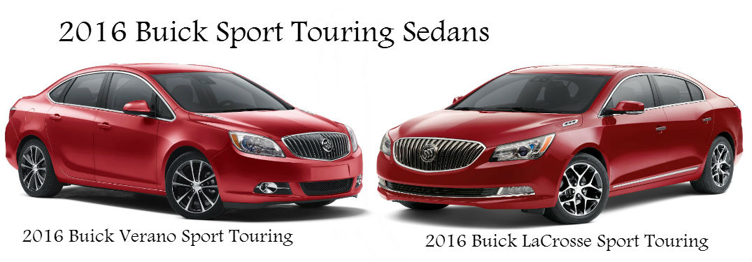 2016 Buick Verano and LaCrosse Sport Touring