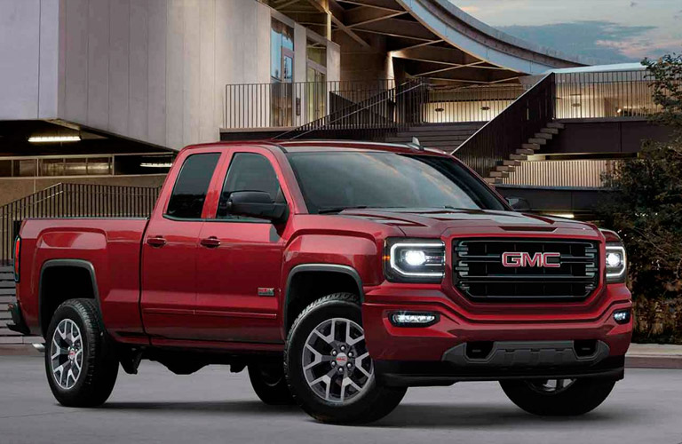 2017 GMC Sierra in red