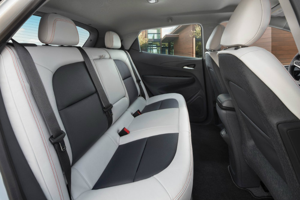 2017 Chevy Bolt EV spacious back seat