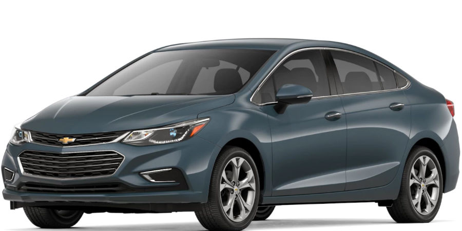 2018 chevrolet cruze in graphite metallic on white background