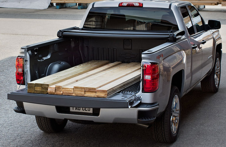 2018 Chevy Silverado trunk with planks