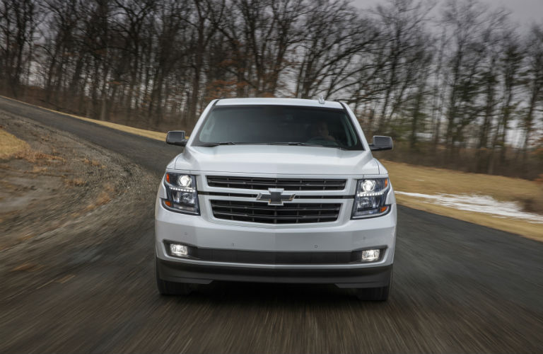 2018 Chevy Tahoe front in white