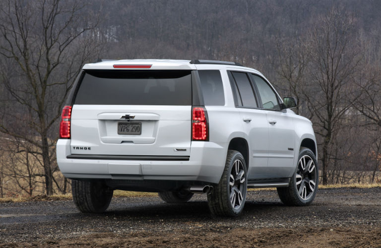 2018 Chevy Tahoe rear in white