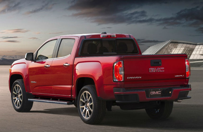 2018 GMC Canyon Denali rear in red