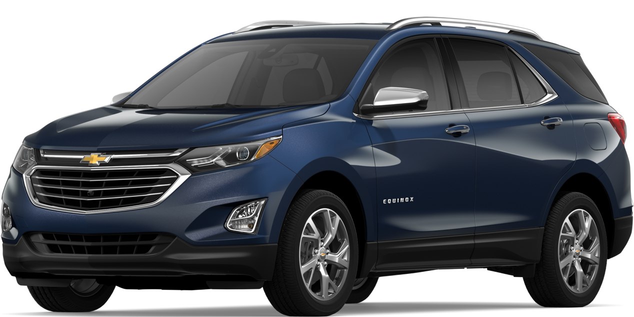 2019 Chevy Equinox Storm Blue Metallic side view