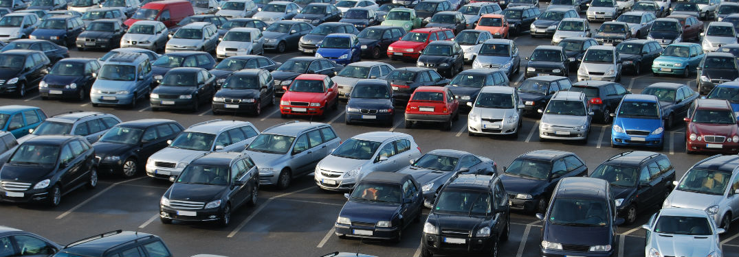 Cars in a parking lot