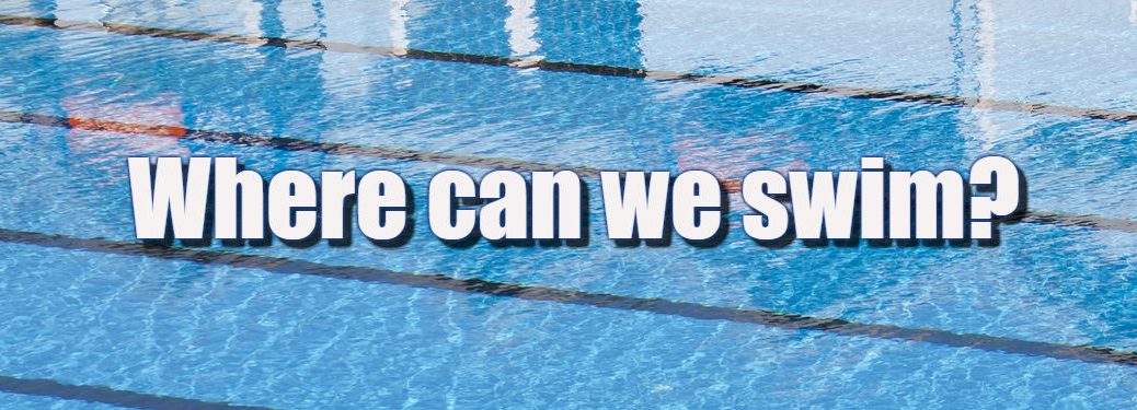 Where can we swim text over swimming pool