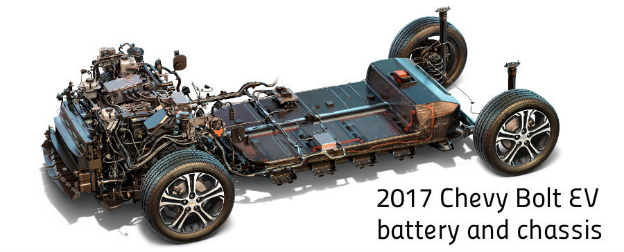 2017 Chevy Bolt EV chassis and battery