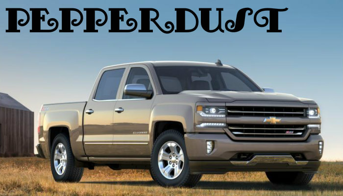 2017 Chevy Silverado 1500 in the new Pepperdust exterior colour