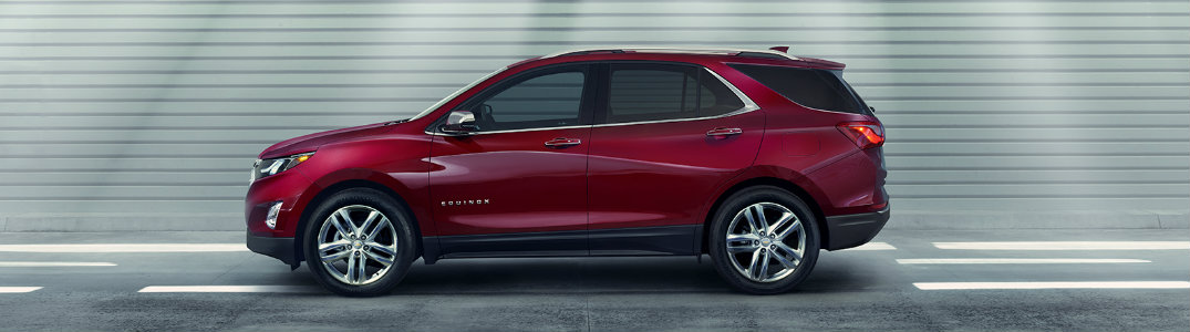 2018 Chevy Equinox on a black and white semi-industrial background