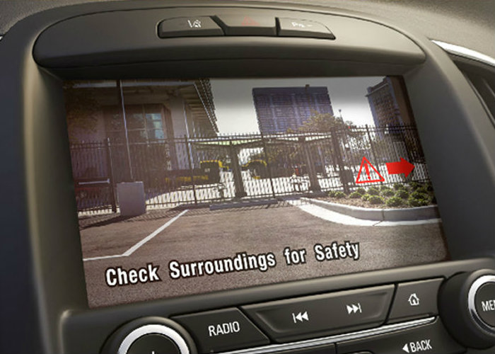 rearview camera on a Buick vehicle