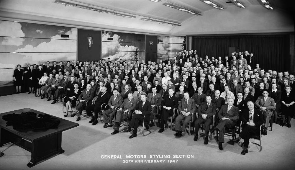 GM Styling section in the early days of automotive design