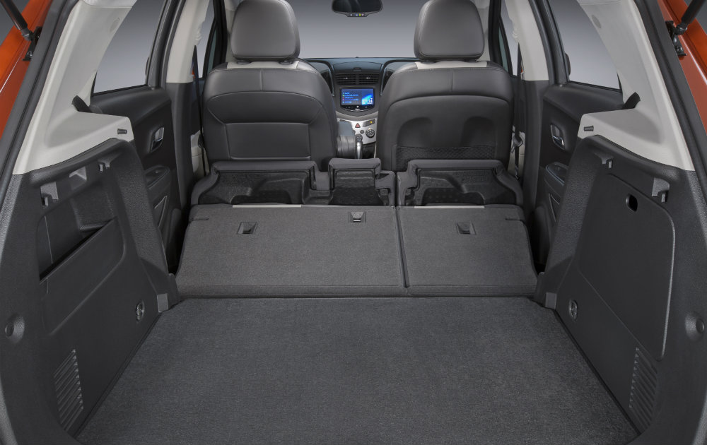 Spacious cargo options 2016 Chevy Trax