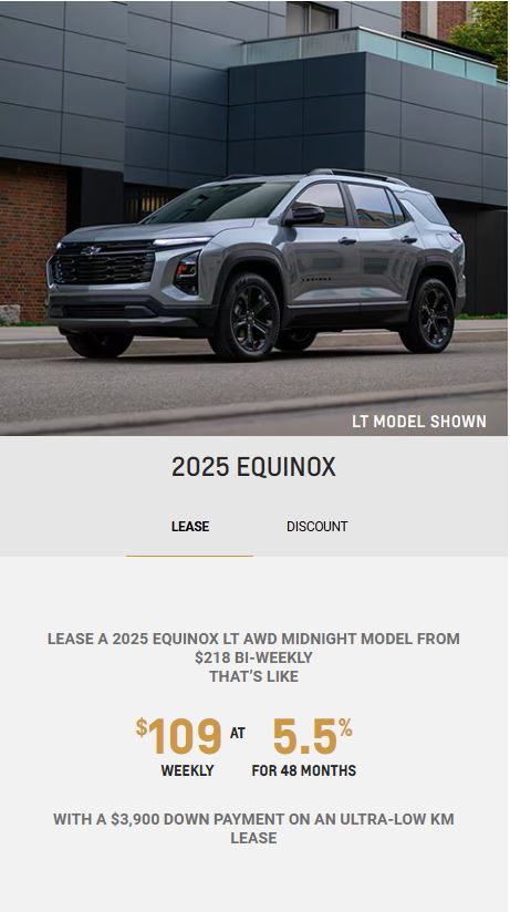 2025 Chevy Equinox Winnipeg