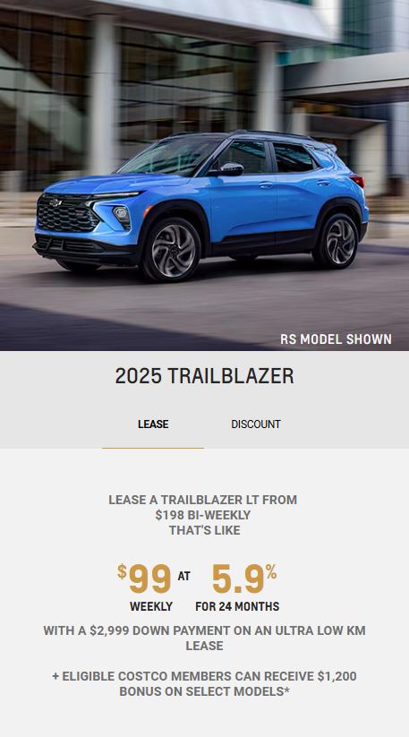 2025 Chevy Trailblazer WInnipeg