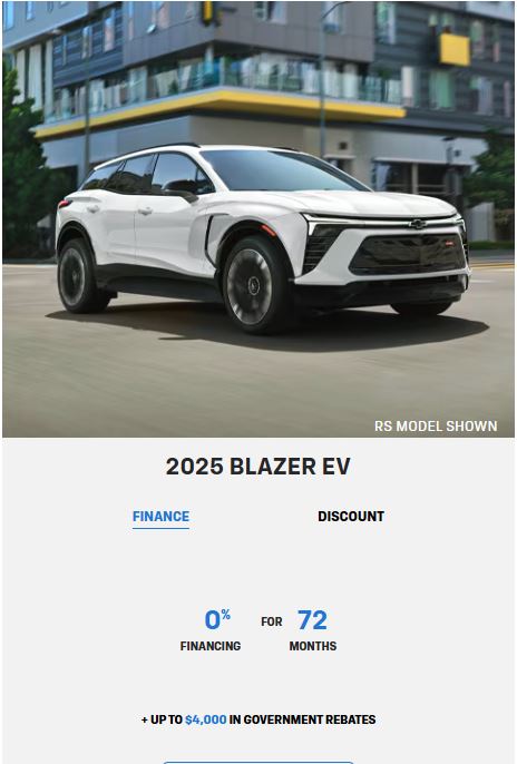 Blazer EV Winnipeg