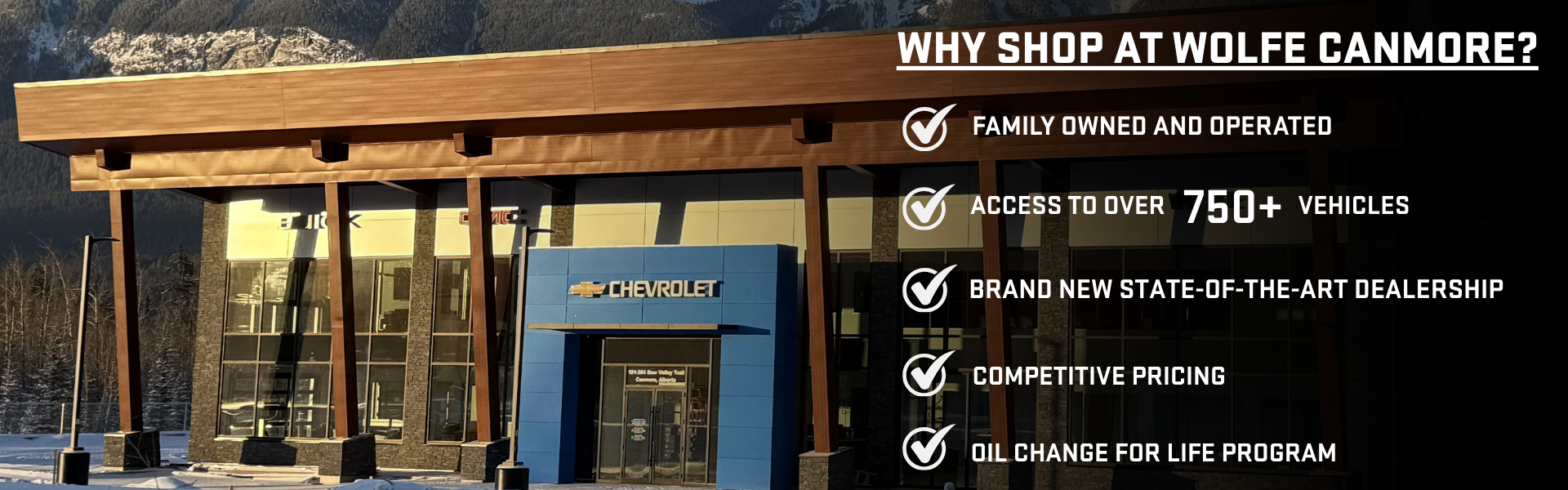 WHY SHOP AT WOLFE CANMORE