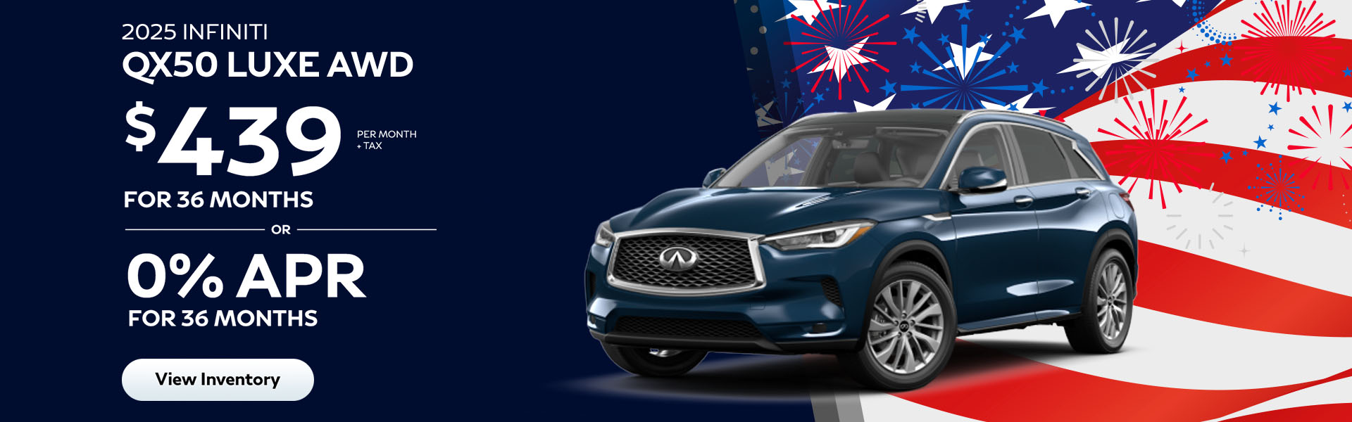 QX50 Lease and APR offer