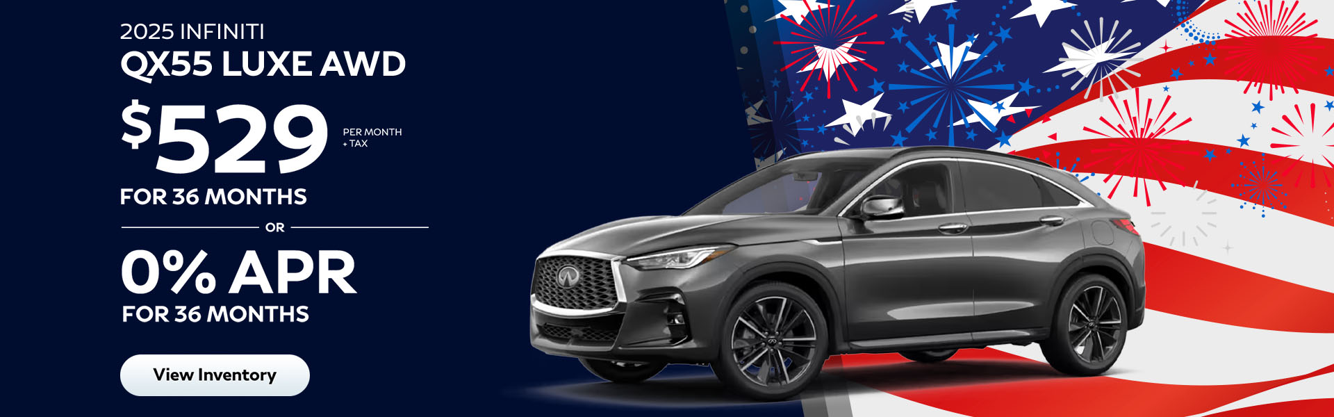 QX55 Lease and APR offer