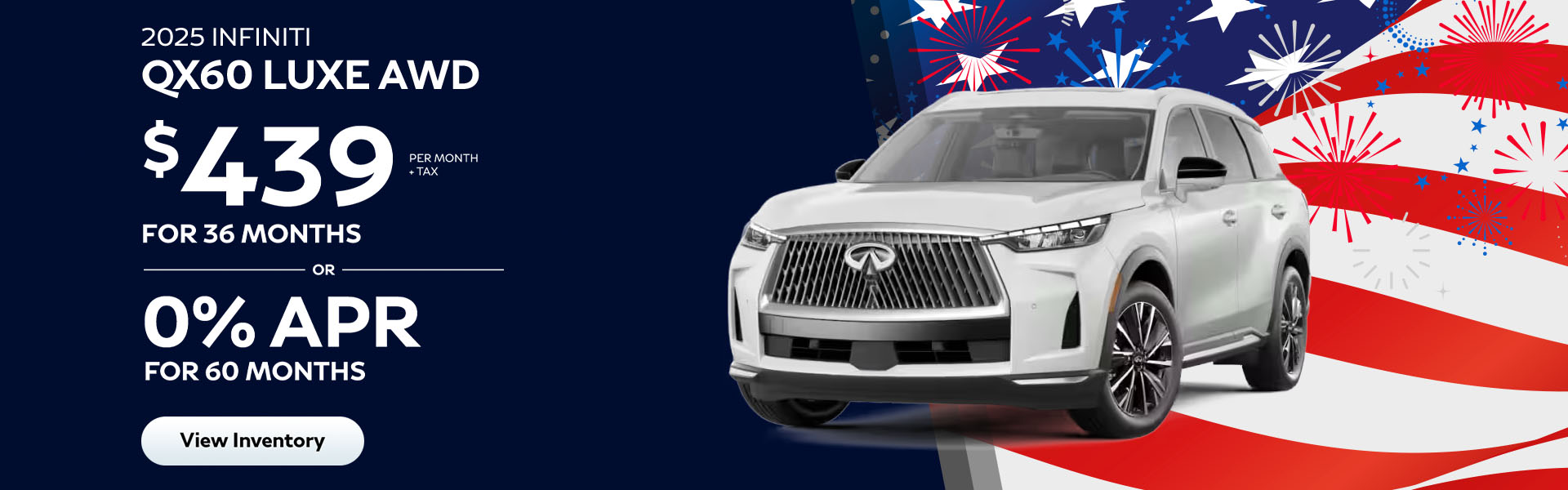 QX60 Lease and APR offer