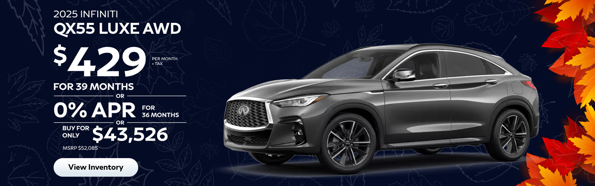 qx55 lease offer