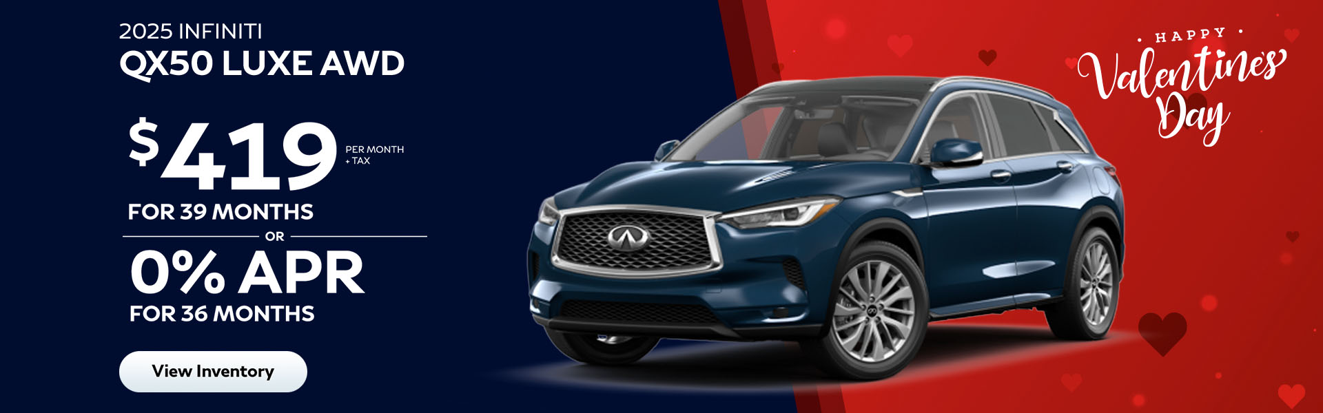 QX50 Luxe lease offer
