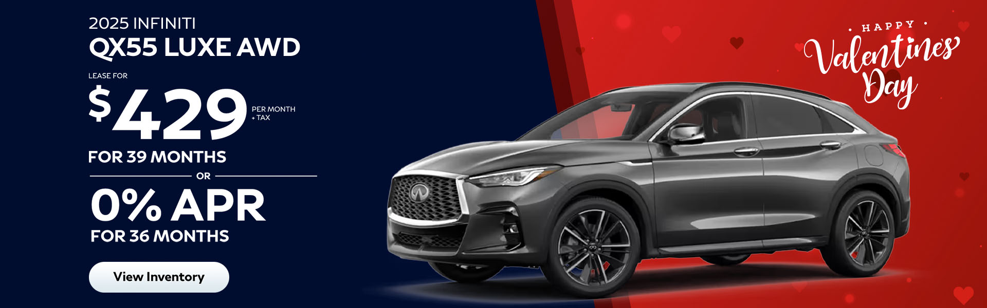 QX55 lease offer