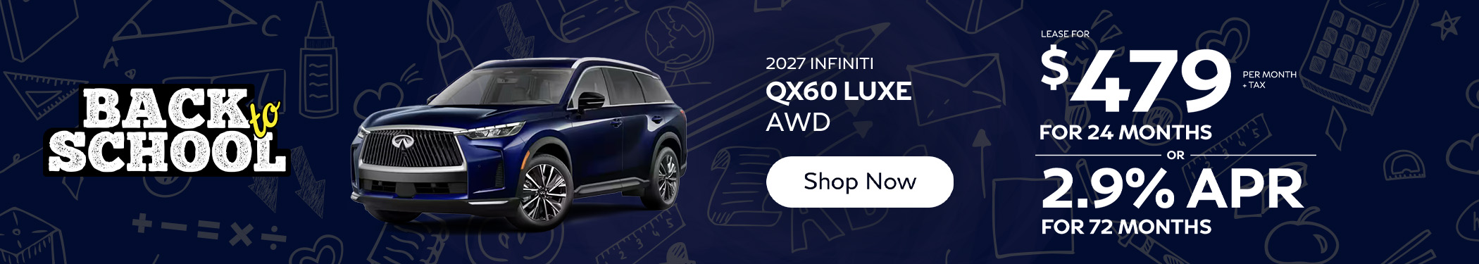 2027 QX60 Luxe lease offer 2027 INFINITI QX60 LUXE AWD