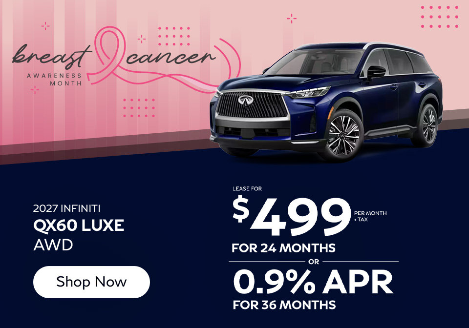 2027 QX60 Luxe lease offer 2027 INFINITI QX60 LUXE AWD