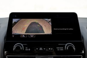 QX80 interior touchscreen