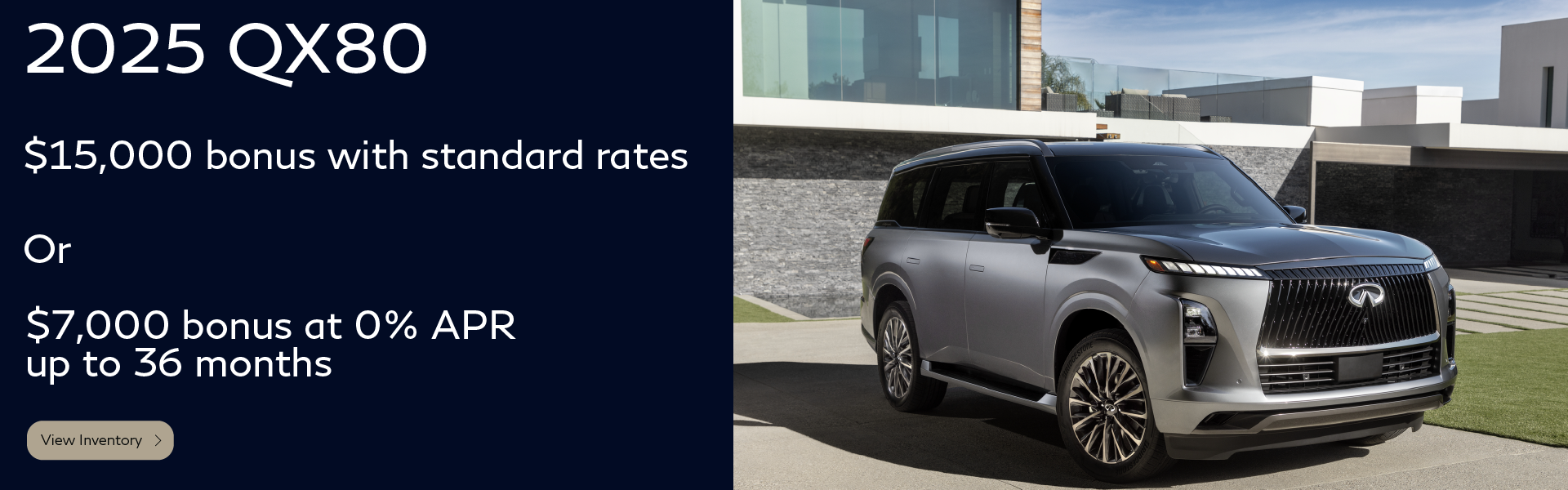 QX80 Standard rates