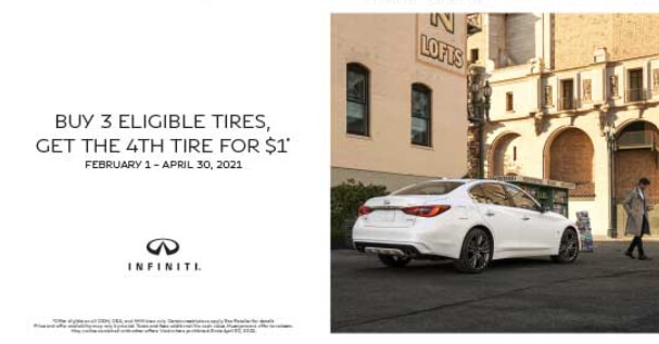 Buy 3 Tires Get 1 for $1