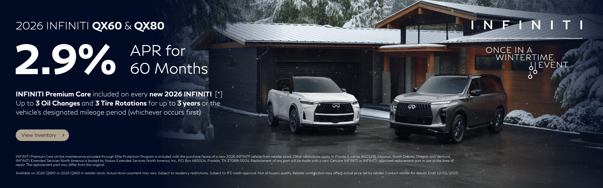 SD QX60 and QX80 APR WSE SD QX60 and QX80 APR WSE