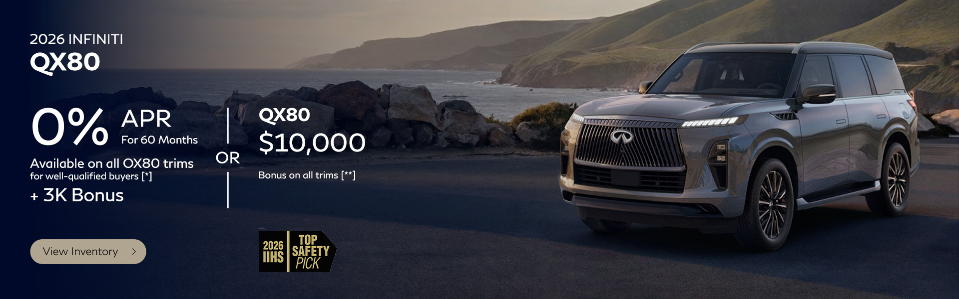 SD 2026 QX80 offer
