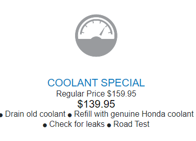 Coolant Special