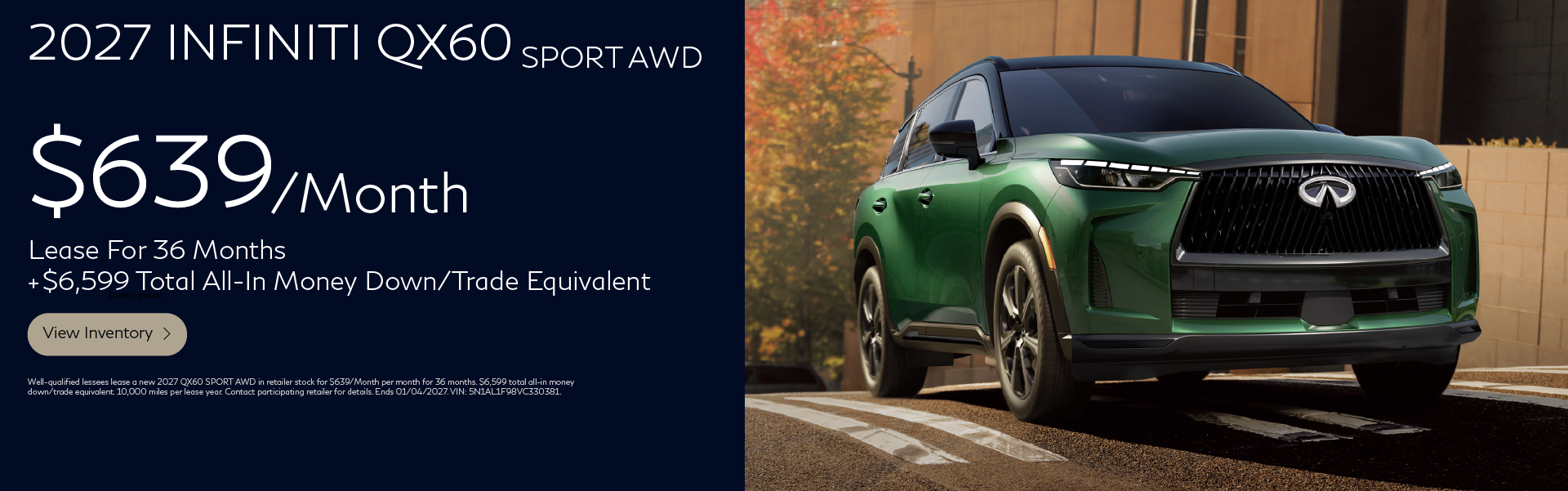 2027 QX60 Sport AWD