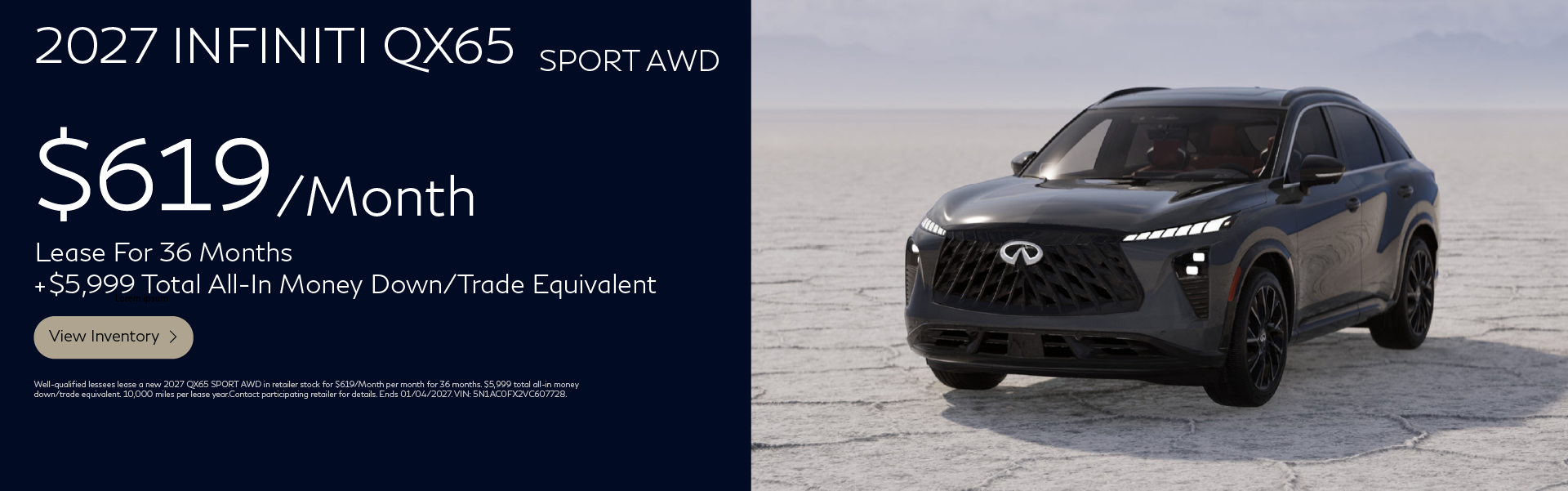 2027 QX65 Sport