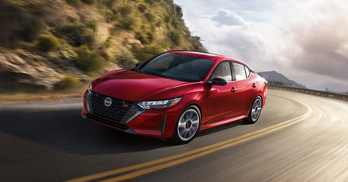 2024 Nissan Sentra in Red on the Highway