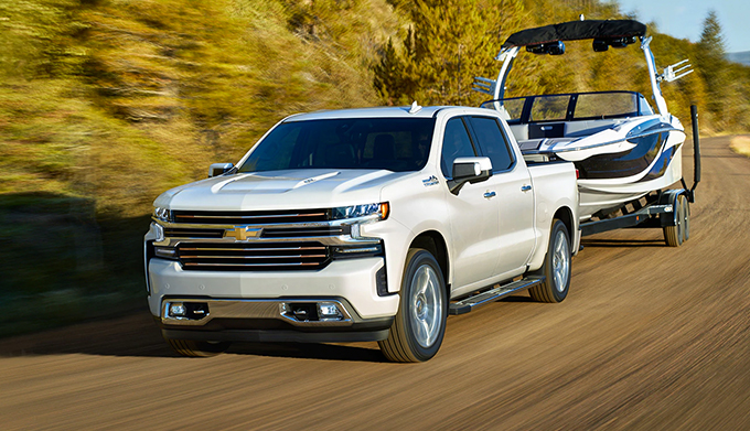 2019 Chevy Silverado towing boat 2019 Chevy Silverado towing boat